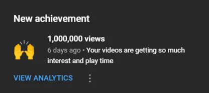 1 Million Views